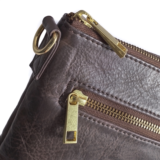 Depeche - Golden Chic small clutch 12152 - Dark Brown